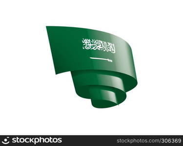 Saudi Arabia national flag, vector illustration on a white background. Saudi Arabia flag, vector illustration on a white background