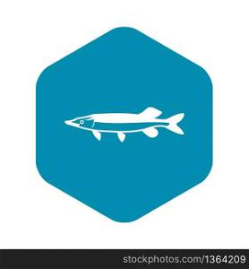 Saury icon in simple style isolated vector illustration. Saury icon, simple style