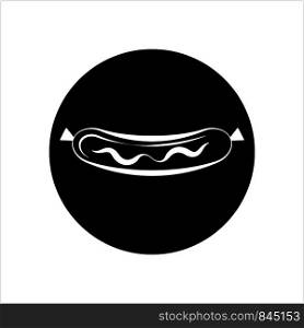Sausage Icon, Meat Sausage Icon Vector Art Illustration