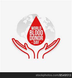save blood concept background design