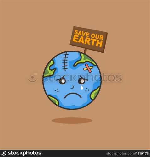 save earth from global warming campaign vector art. save earth from global warming campaign vector