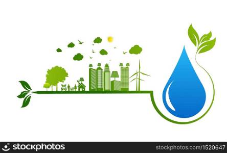 Save Nature Concept - World Water Day