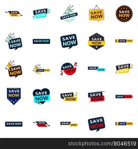 Save Now 25 Unique Typographic Designs to drive engagement and savings
