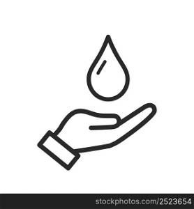 save water icon vector design illustration