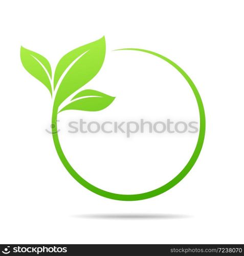 saving logo and ecology friendly concept World environmental Vector illustration