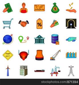 Saving money icons set. Cartoon set of 25 saving money vector icons for web isolated on white background. Saving money icons set, cartoon style