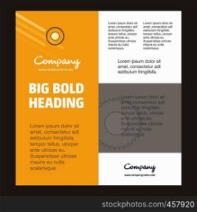 Saw Business Company Poster Template. with place for text and images. vector background