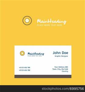 Saw logo Design with business card template. Elegant corporate identity. - Vector