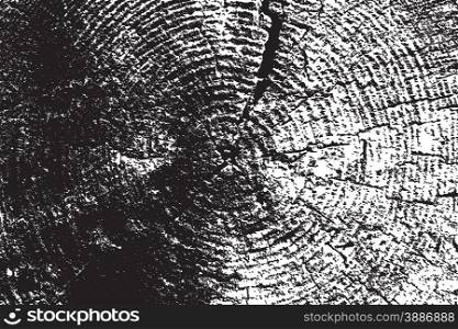 Sawed Wood With Annual rings. Overlay Texture for your design. EPS10 vector.