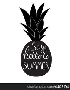 Say Hello to Summer Natural Background Vector Illustration EPS10. Say Hello to Summer Natural Background Vector Illustration