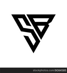 SB monogram logo design illustration