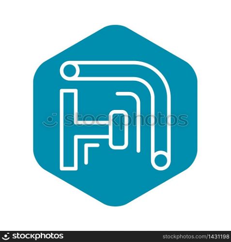 Scaffold pipe icon. Outline illustration of scaffold pipe vector icon for web design isolated on white background. Scaffold pipe icon, outline style