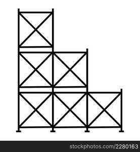 Scaffolding icon vector illustration symbol design