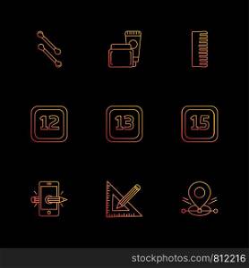 scale , cotton buds , smart phone , calender , months , cosmetics , household , year , dates , countinng , washroom , items ,icon, vector, design, flat, collection, style, creative, icons