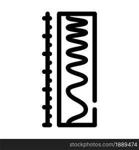 scale electromagnetic line icon vector. scale electromagnetic sign. isolated contour symbol black illustration. scale electromagnetic line icon vector illustration