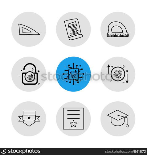 scale , geometry , paper , d scale , lock , unlock , sheild , badge , cap , convocation , certificate , ic , icon, vector, design, flat, collection, style, creative, icons