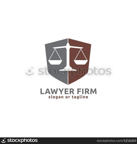 Scale icon design. Creative balance logo design related to attorney, law firm or lawyers