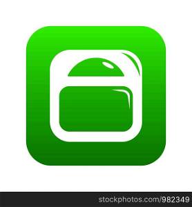 Scale icon green vector isolated on white background. Scale icon green vector