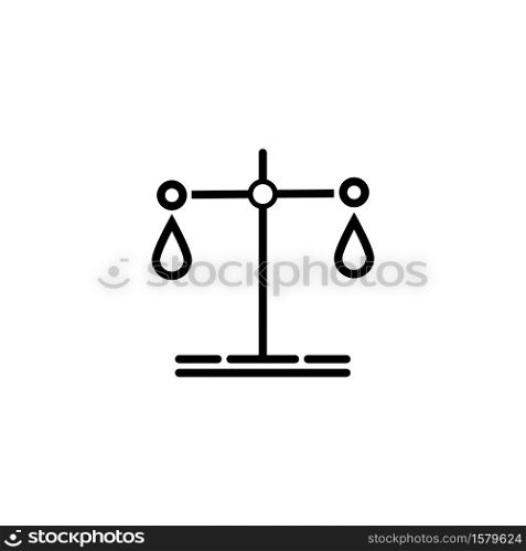 Scale icon vector design template illustration on white background