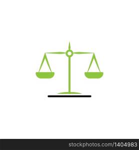 Scale justice icon design template