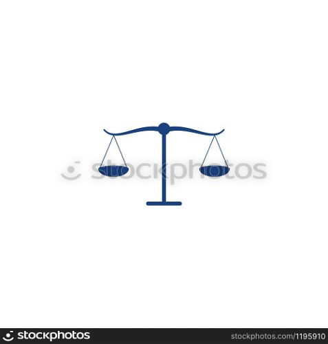 Scale Law firm logo ilustration vector template