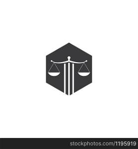 Scale Law firm logo ilustration vector template