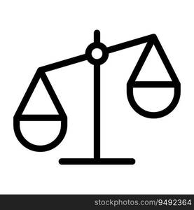 scale of justice icon, scale icon