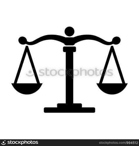 scale of justice icon vector design template