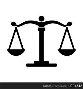 scale of justice icon vector design template