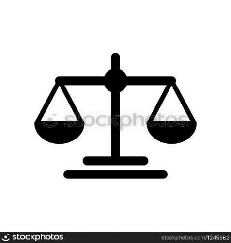 scale - scale of justice icon vector design template