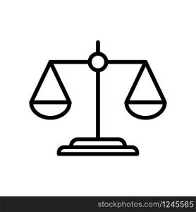 scale - scale of justice icon vector design template