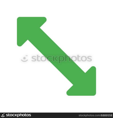 scale up arrow, icon on isolated background