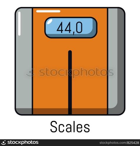 Scales icon. Cartoon illustration of scales vector icon for web. Scales icon, cartoon style