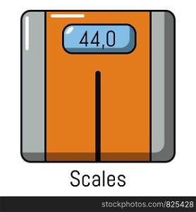 Scales icon. Cartoon illustration of scales vector icon for web. Scales icon, cartoon style