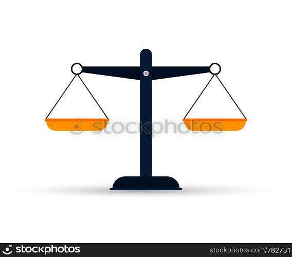 Scales icon. Libra isolated on white background. Vector illustration.. Scales icon. Libra isolated on white background. Vector stock illustration.