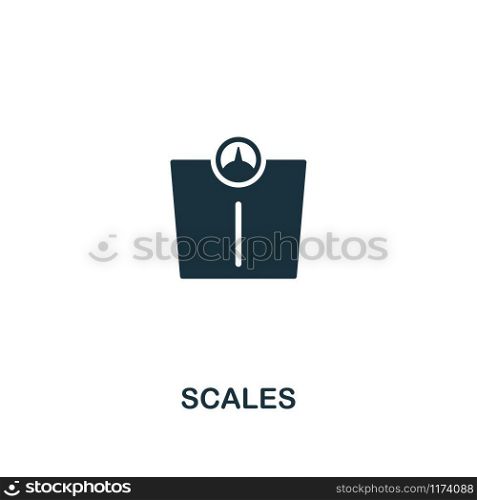 Scales icon. Premium style design from fitness collection. Pixel perfect scales icon for web design, apps, software, printing usage.. Scales icon. Premium style design from fitness icon collection. Pixel perfect Scales icon for web design, apps, software, print usage