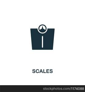 Scales icon. Premium style design from fitness collection. Pixel perfect scales icon for web design, apps, software, printing usage.. Scales icon. Premium style design from fitness icon collection. Pixel perfect Scales icon for web design, apps, software, print usage
