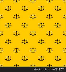 Scales of justice pattern seamless vector repeat geometric yellow for any design. Scales of justice pattern vector