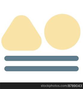 Scallion pancakes regular vector icon