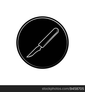 scalpel icon vector template illustration logo design