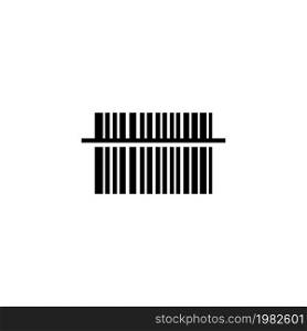 Scan Bar Code. Flat Vector Icon illustration. Simple black symbol on white background. Scan Bar Code sign design template for web and mobile UI element. Scan Bar Code Flat Vector Icon