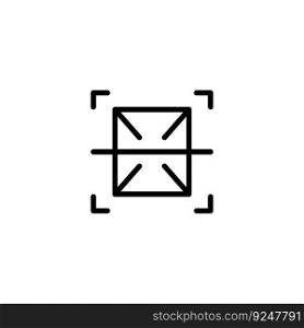 scan icon vector design templates white on background