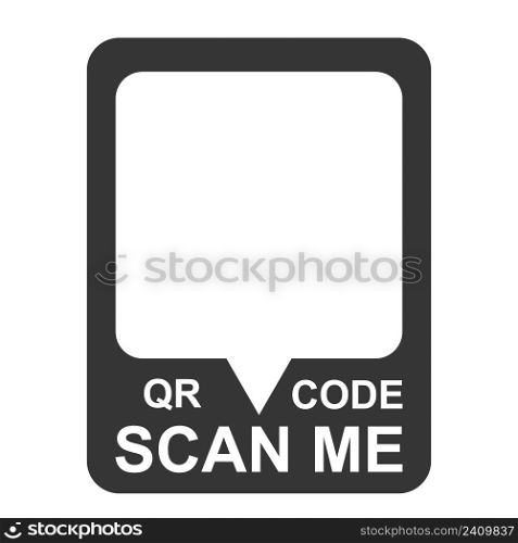 Scan me QR code, template smartphone mobile app payment and phone