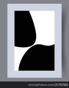 Scandinavian abstract vector prin. Minimalistic abstract wall art background for print. Scandinavian vector style.. Scandinavian abstract vector prin