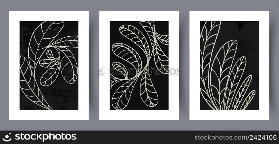 Scandinavian abstract vector print. Minimalistic abstract wall art background for print. Scandinavian vector style.. Scandinavian abstract vector print.