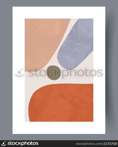 Scandinavian abstract vector print set. Minimalistic abstract wall art background for print. Scandinavian vector style.. Scandinavian abstract vector print set.