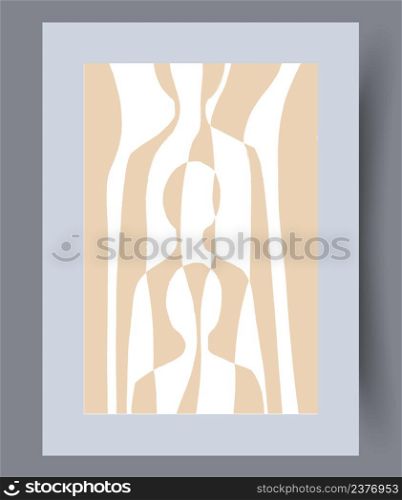 Scandinavian abstract vector print set. Minimalistic abstract wall art background for print. Scandinavian vector style.. Scandinavian abstract vector print set.