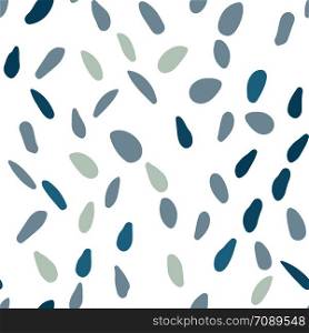 Scandinavian pebble seamless pattern on white background. Abstract geometric dotted wallpaper. Random stones backdrop. Vector illustration. Abstract random stones backdrop. Scandinavian pebble seamless pattern