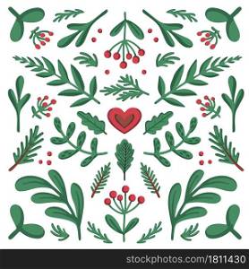 Scandinavian-style ornament. Beautiful symmetrical composition for cozy home things like pillow, posters, stencils. Colorful flat vector illustration. Scandinavian-style ornament. Beautiful symmetrical composition for cozy home things like pillow, posters, stencils. Colorful flat vector illustration.