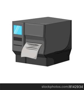 scanner printer paper cartoon. scanner printer paper sign. isolated symbol vector illustration. scanner printer paper cartoon vector illustration